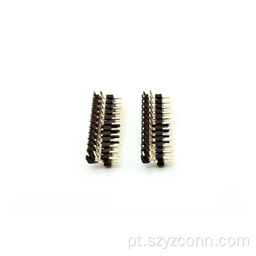 Conector de cabeçalho de pino de 2,54 mm, ângulo reto 24P